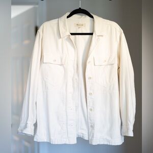 Madewell White Shirt-Jacket
